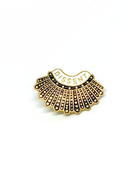 I Dissent - Ruth Bader Ginsburg Pin | RBG Jewelry - Amelie Owen Collections