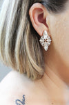 Billy Crystal - Rhinestone Bridal Earrings | Vintage Style Drop Earrings - Amelie Owen Collections