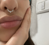 Bored to Daith - 8mm Daith or Septum Clicker | 16G CZ Daith or Septum Ring | Surgical Steel Body Jewelry - Amelie Owen