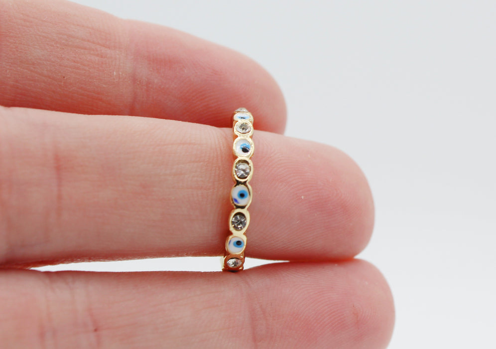 Eye Fidelity - Evil Eye Ring | Stacking Ring | Protection Jewelry