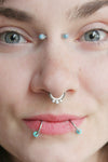 Daith Metal - 8mm Septum or Daith Clicker, 16G Septum or Daith Ring | Titanium Body Jewelry - Amelie Owen