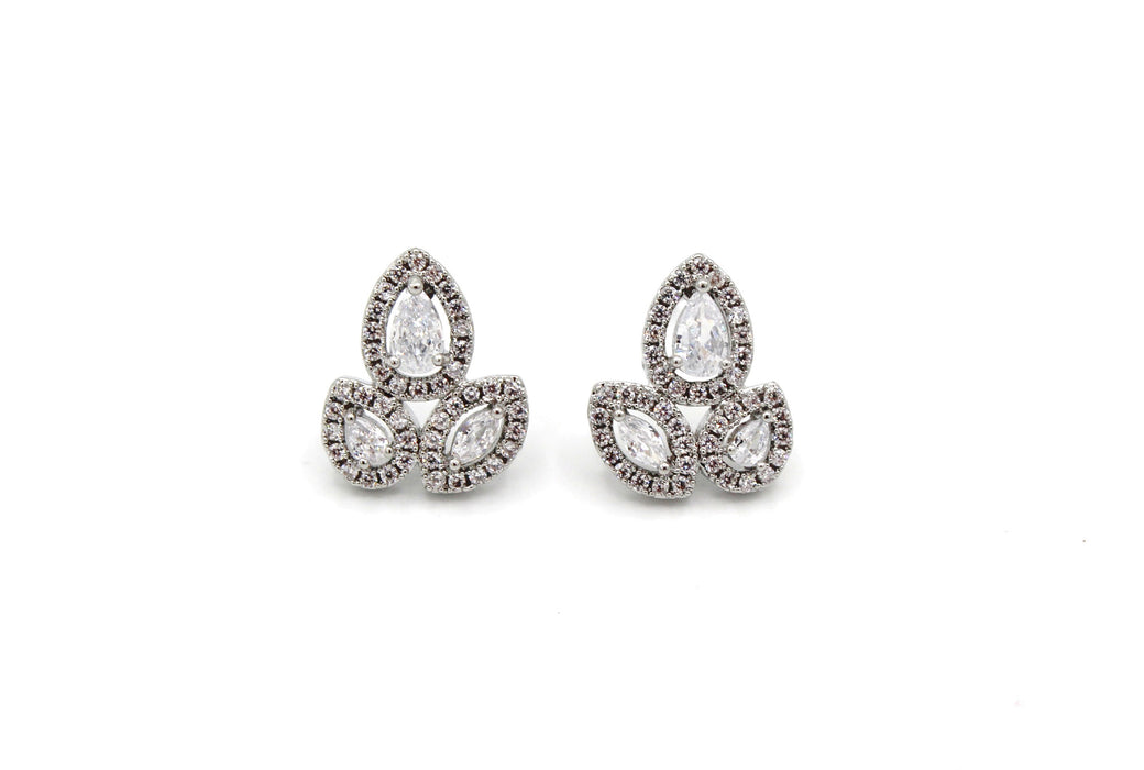 Gem Vogue - CZ Bridal Earrings | Art Deco Bridal | Vintage Style Wedding Earrings | Classic Bridal Jewelry - Amelie Owen