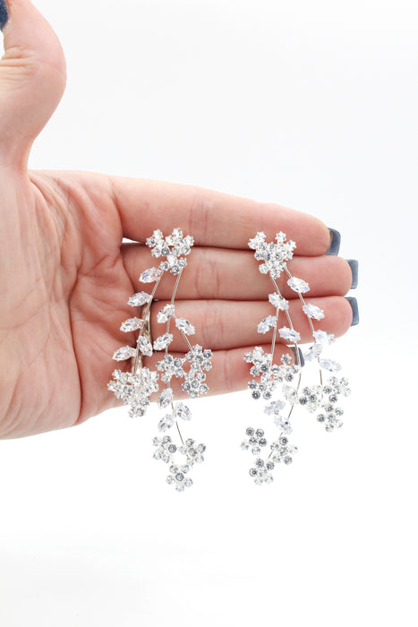 Bridal earrings Boho bridal earrings Flower earrings Floral - Inspire Uplift