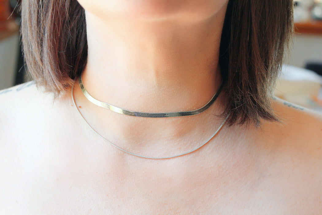 Neck and Call - Layered Necklace | Double Layer Necklace | Snake Chain Necklace - Amelie Owen