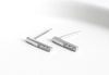 Mason Bar- Sterling Silver CZ Tiny Stud Earrings | Minimalist Silver Jewelry - Amelie Owen Collections