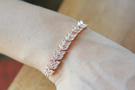 Love Bracelet- Bridal Bracelet | Crystal Bracelet - Amelie Owen Collections