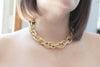 Miami Heat - Gold Choker Chain Necklace | Cuban Chain Necklace - Amelie Owen Collections