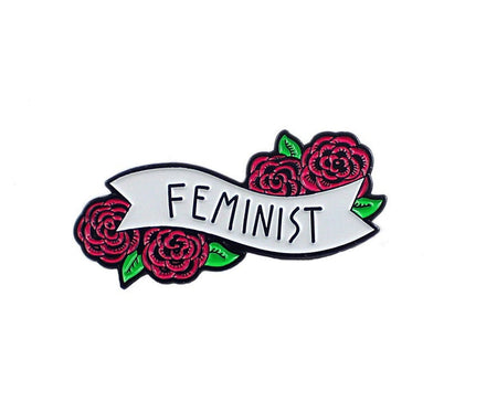 Girl Power - Feminist Hard Enamel Pin | Backpack Pin | Lapel Pin - Amelie Owen Collections