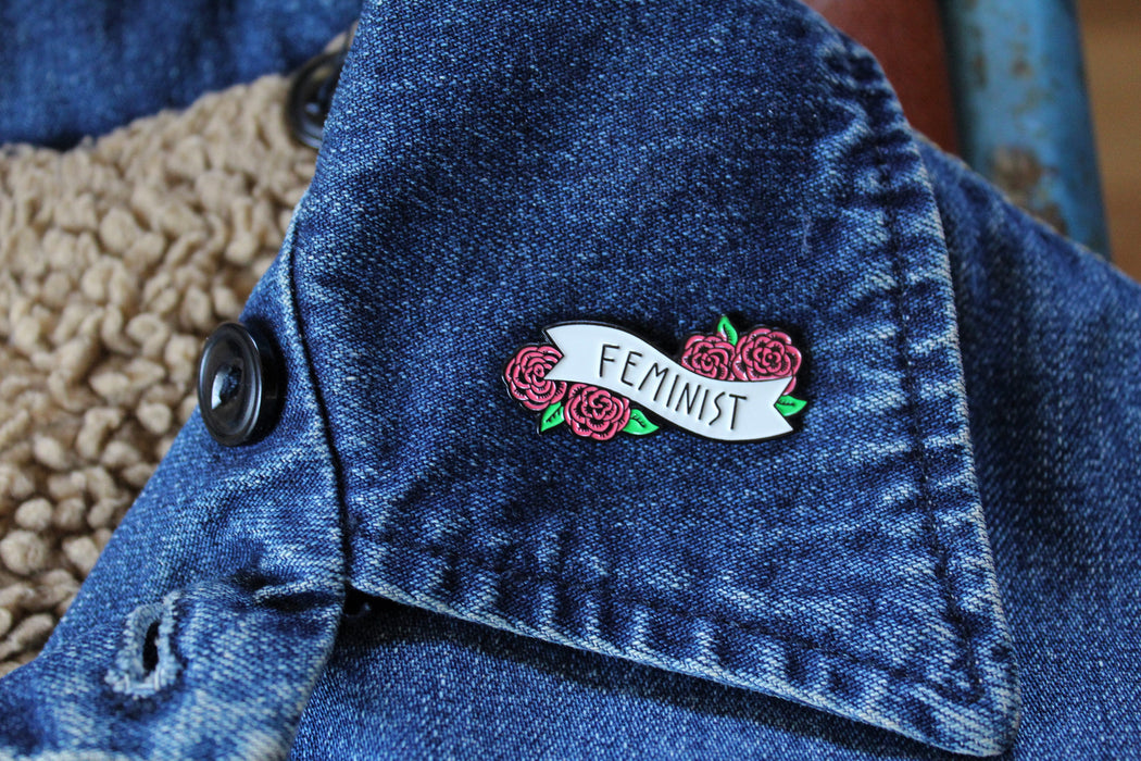 Girl Power - Feminist Hard Enamel Pin | Backpack Pin | Lapel Pin - Amelie Owen Collections