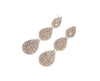 Shine Bright - Long Crystal Rhinestone Dangle Drop Earrings | Bridal Teardrop Chandelier Earrings - Amelie Owen Collections