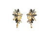 Black & Tan - Vintage Style Rhinestone Dangle Drop Earrings | Rhinestone Crystal Dangle Drop Earrings - Amelie Owen Collections