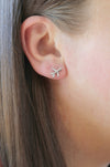 First Class - Tiny Sterling Silver Airplane Studs | Gift for Travelers - Amelie Owen Collections