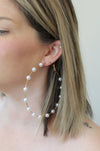 Pearl Talk - Large Hoop Earrings | Pearl Hoops - Amelie Owen Collections