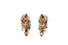 So You Pink - Pink Crystal Rhinestone Dangle Drop Earrings | Vintage Style Pink Stud Earrings | Bridal Jewelry - Amelie Owen Collections