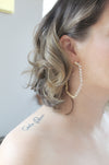 Geometric Gem - Geometric Rhinestone Crystal Hoop Earrings | Bridal Jewelry - Amelie Owen Collections