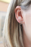 Double Triangle - Dainty Triangle Earrings | Sterling Silver Stud Earrings - Amelie Owen Collections