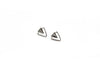 Double Triangle - Dainty Triangle Earrings | Sterling Silver Stud Earrings - Amelie Owen Collections
