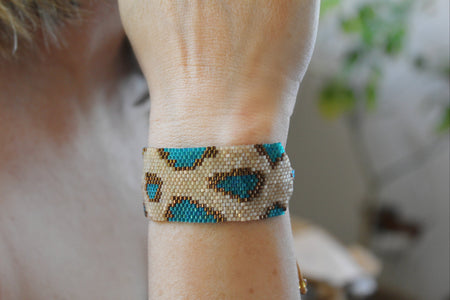 Leopard Complex - Beaded Bracelet | Leopard Print Jewelry - Amelie Owen Collections