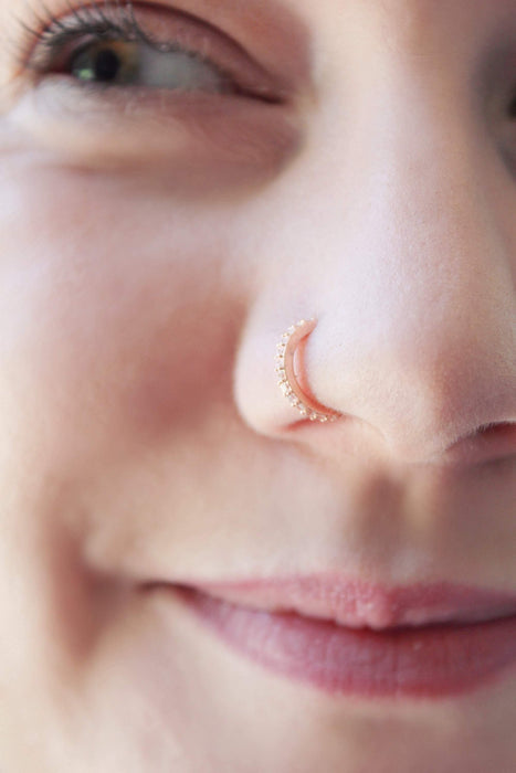 Axl Nose - 8mm Nose Ring | 20G Nose Piercing - Amelie Owen Collections