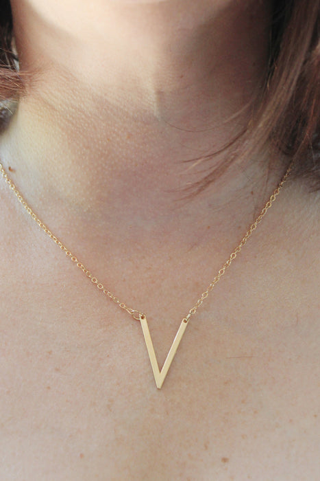 Have I Gold You Lately - Gold V Necklace | Minimalist Gold Necklace | Layering Necklace - Amelie Owen Collections