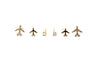 Fly High - Airplane Earring Set | Stud Earrings - Amelie Owen Collections