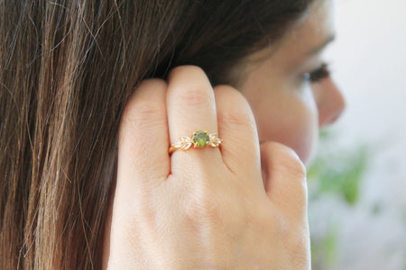 Green Acres - Multi Stone Ring | Gold Ring - Amelie Owen Collections